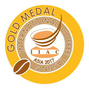 Gold medal International Coffee Tasting Asia 2017 - 100% Arabica Gourmet
